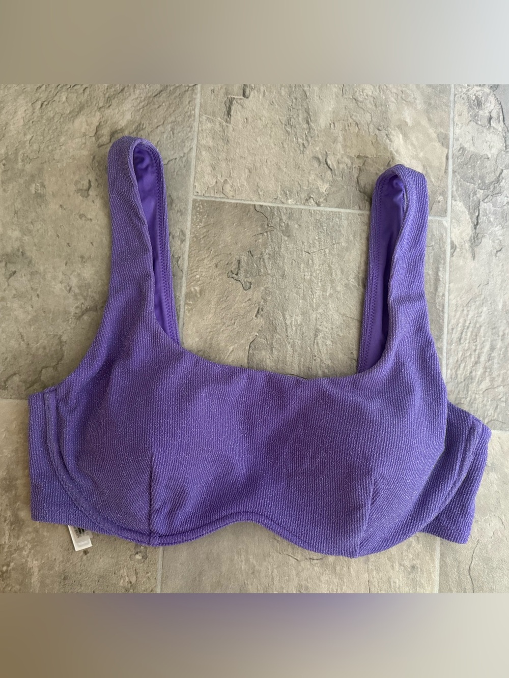 Victoria's Secret PINK Lavender Shimmer Bikini Top
